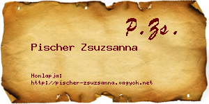 Pischer Zsuzsanna névjegykártya